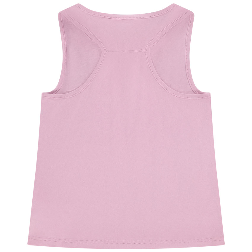 Camiseta de punto con estampado de encaje niña 