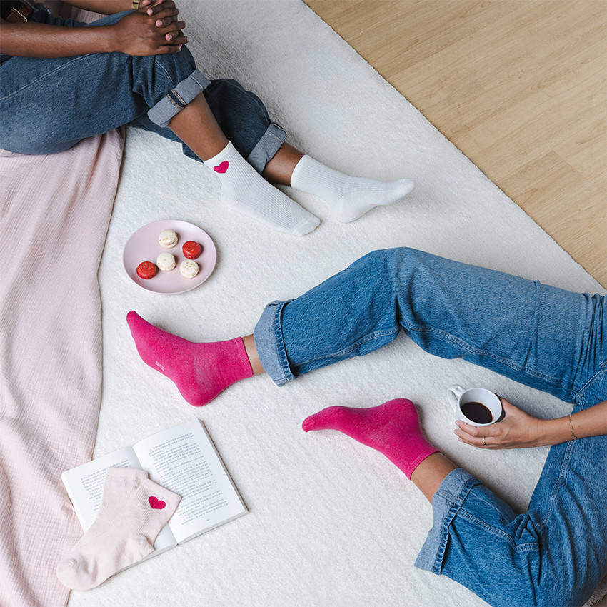 Lot de 3 paires de chaussettes Octobre Rose pour femme 