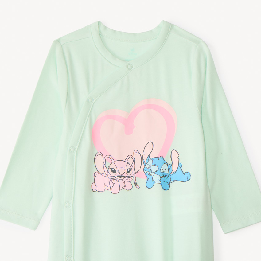 Conjunto de 2 pijamas de jersey Stitch & Angel Disney para niña. 