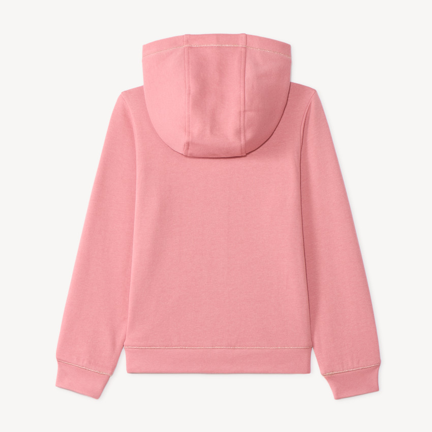 Chaleco de felpa con capucha lisa para niña 