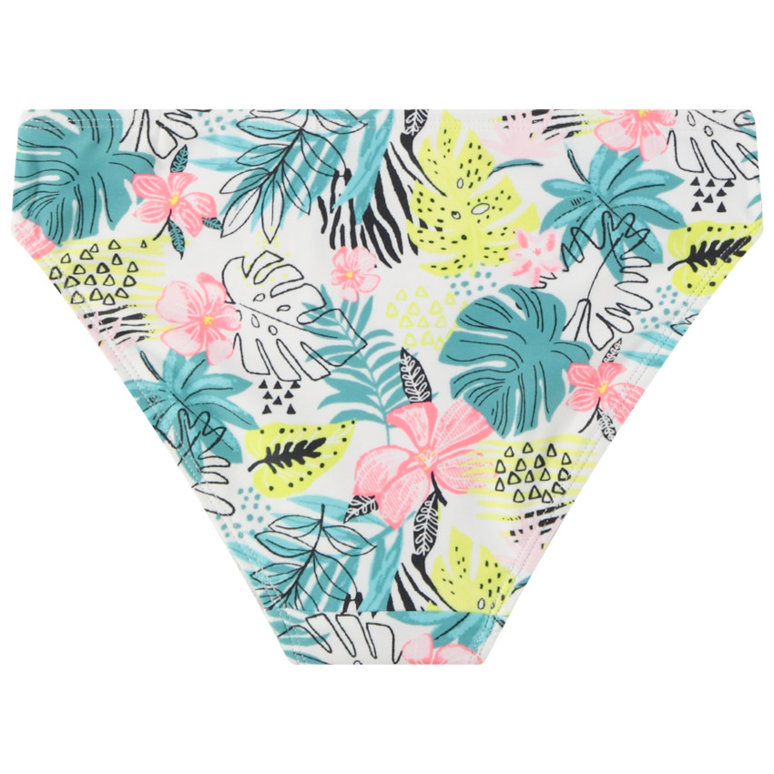 Maillot de bain 2 pièces en jersey imprimé tropical pour fille 