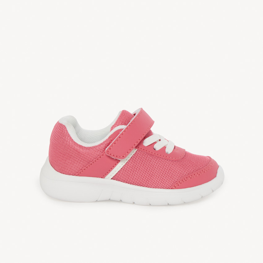 Zapatillas deportivas con velcro de malla para niña. 