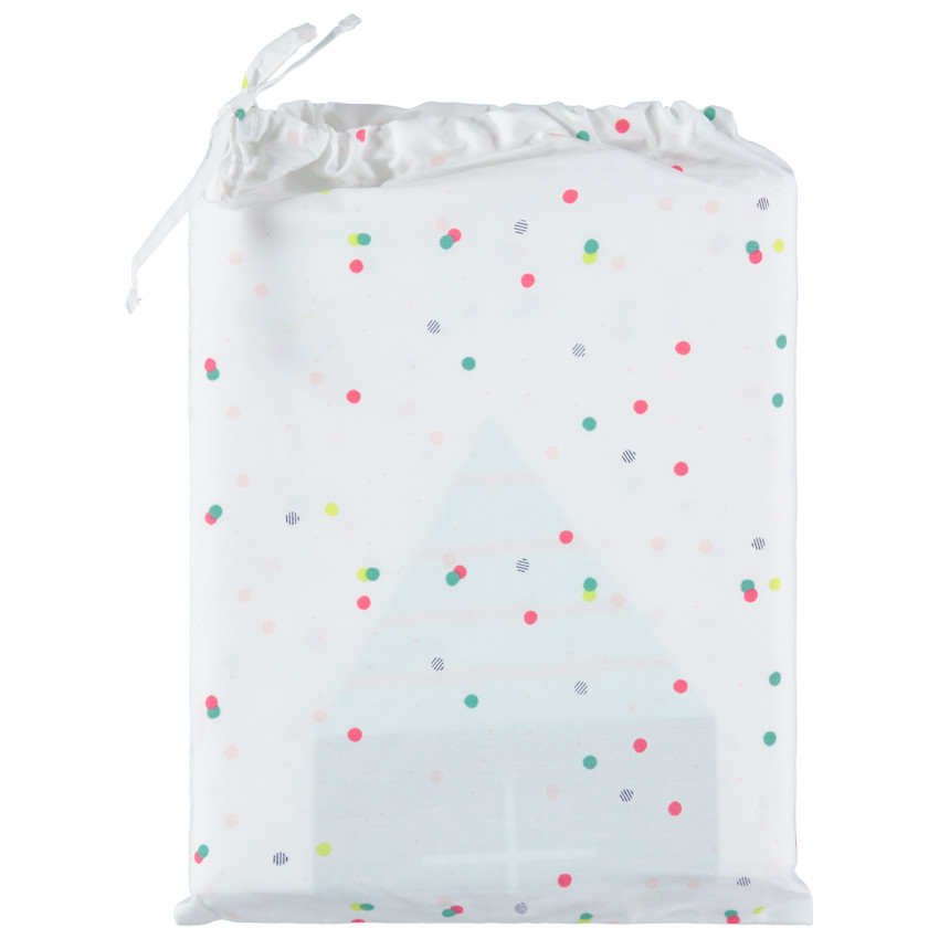 Conjunto funda nordica y funda de almohada estampada de lunares y casitas Main Conjunto funda nordica y funda de almohada estampada de lunares y casitas