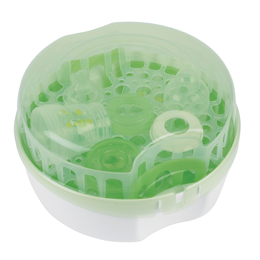 Stérilisateur micro-ondes - Vert/Blanc 