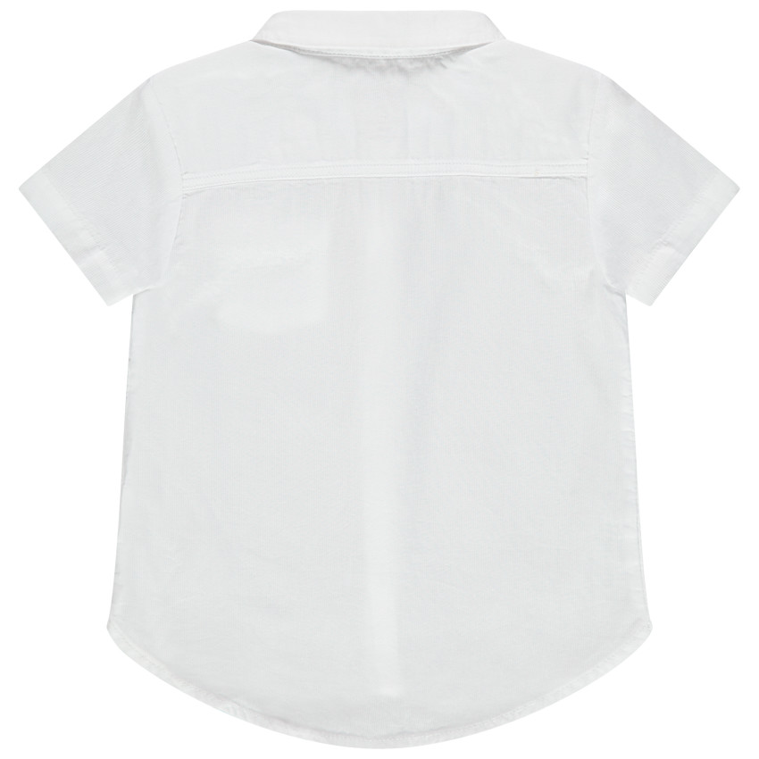camisa mangas cortas blancas con bolsillo 