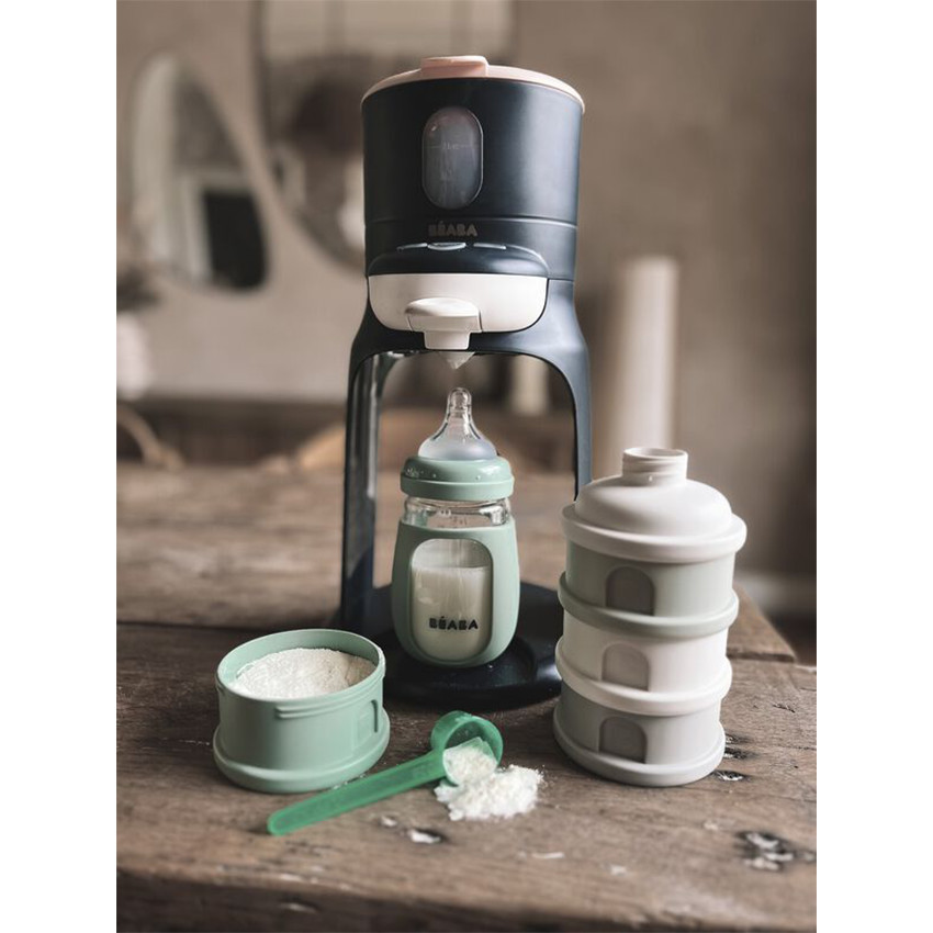 Boîte doseuse 4 compartiments Cotton/Sage Green 