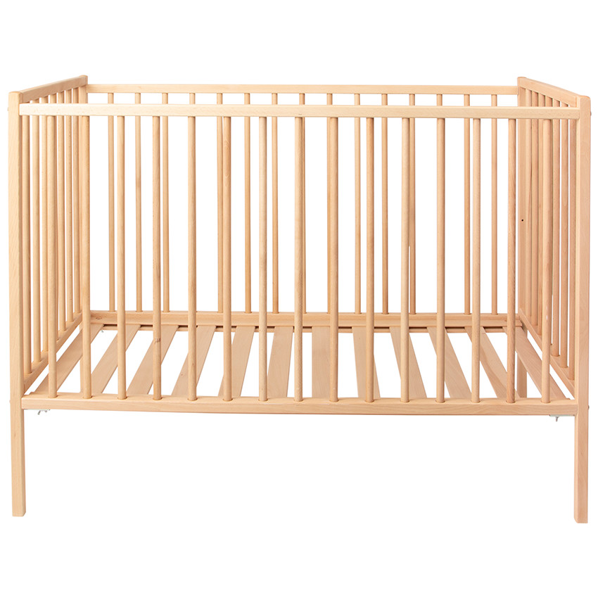 Cuna con barrotes Pocket 2.0 60 x 120 cm - Natural barnizado 