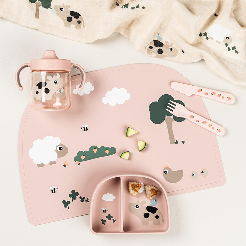 Taza de aprendizaje Tiny Farm - Rosa 