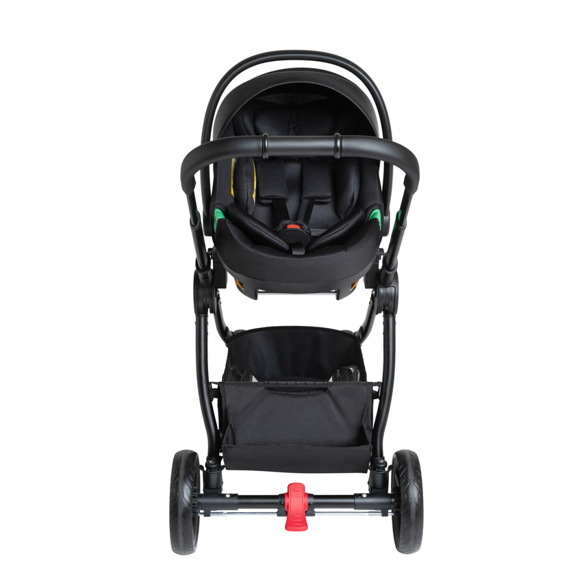 Carrito trio combinado Sienna y asiento de coche i-Prim kaki negro 