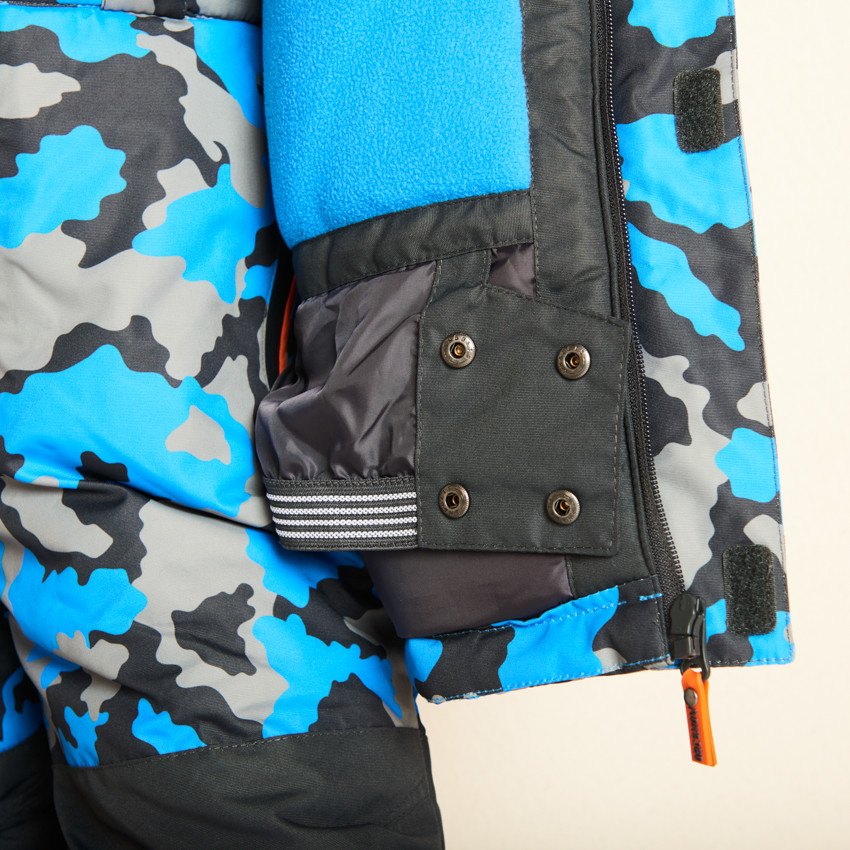 Veste de ski waterproof imprimé camouflage pour garçon 