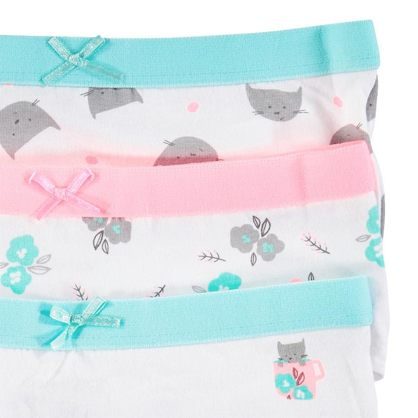Pack de 3 shorties de algodón con estampados divertidos 