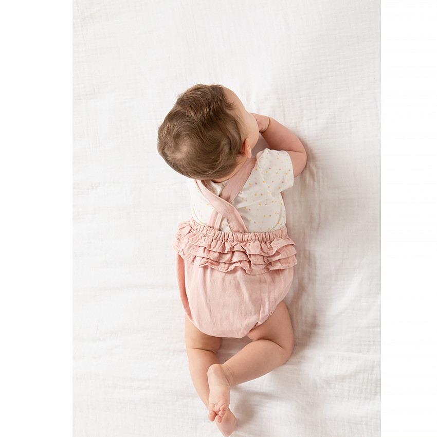 Conjunto camiseta + pichi para niña bebé 