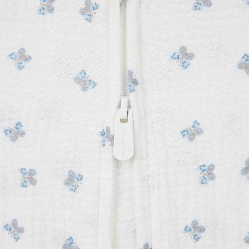 Saco de dormir sin mangas en gasa de algodón TOG 0,5 - Flores pequeñas 