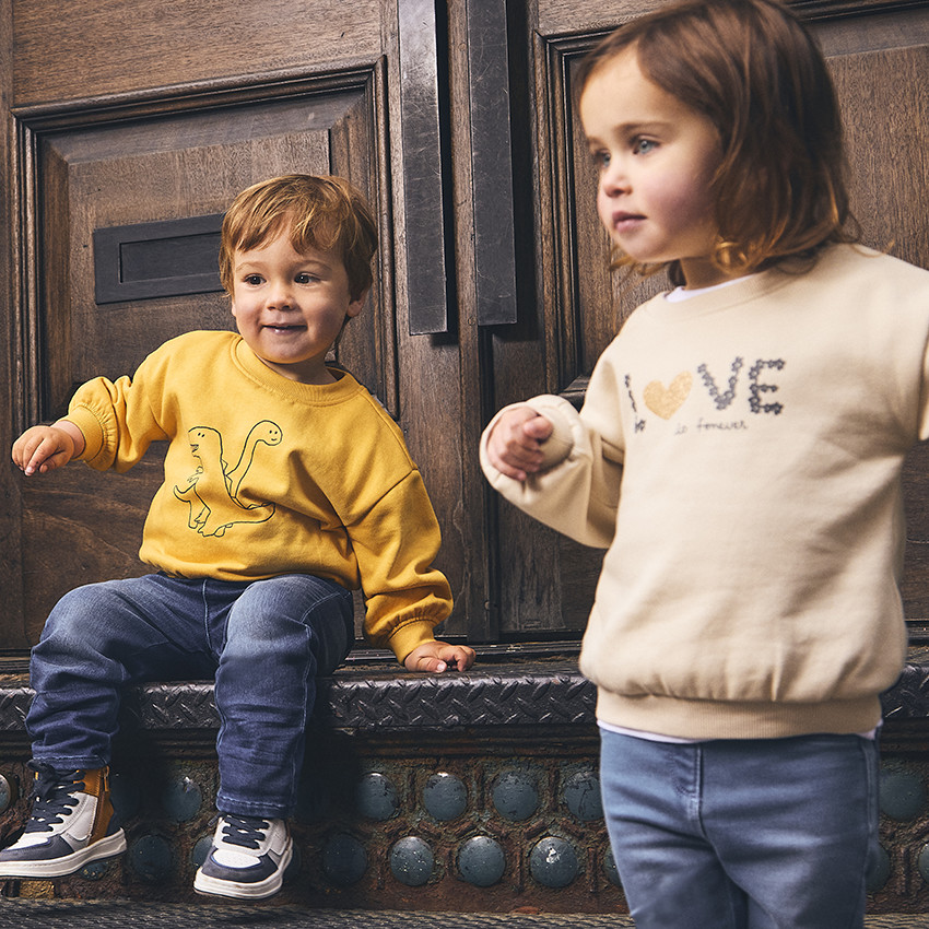 Sudadera de felpa con estampado fantasía para bebé niña 