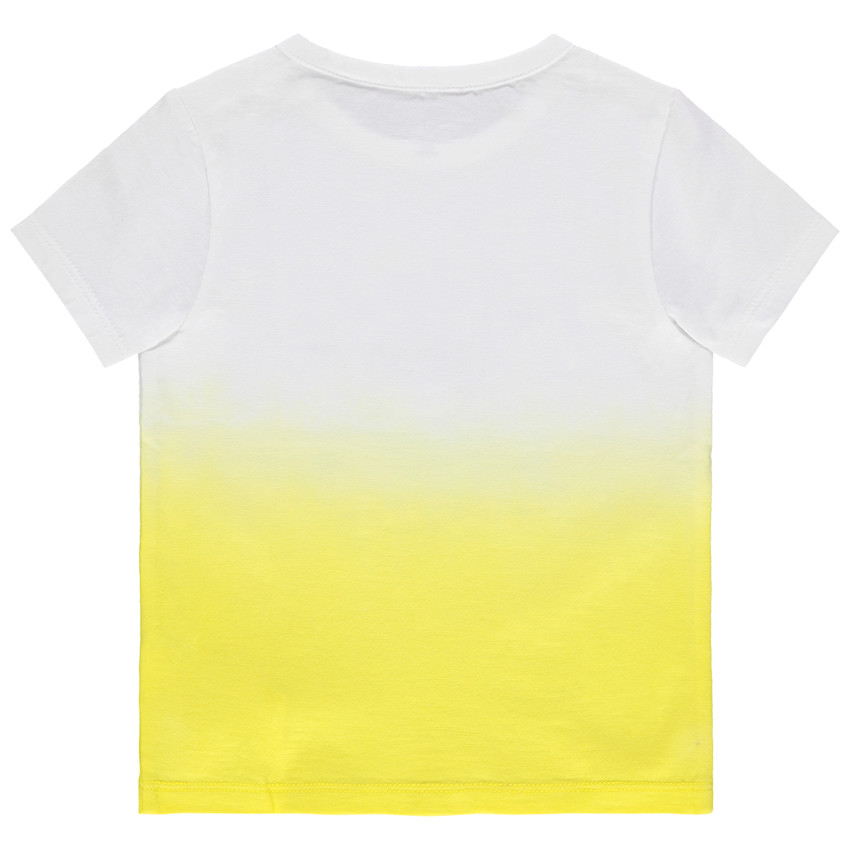 T-shirt manches courtes effet tie and dye print requin 