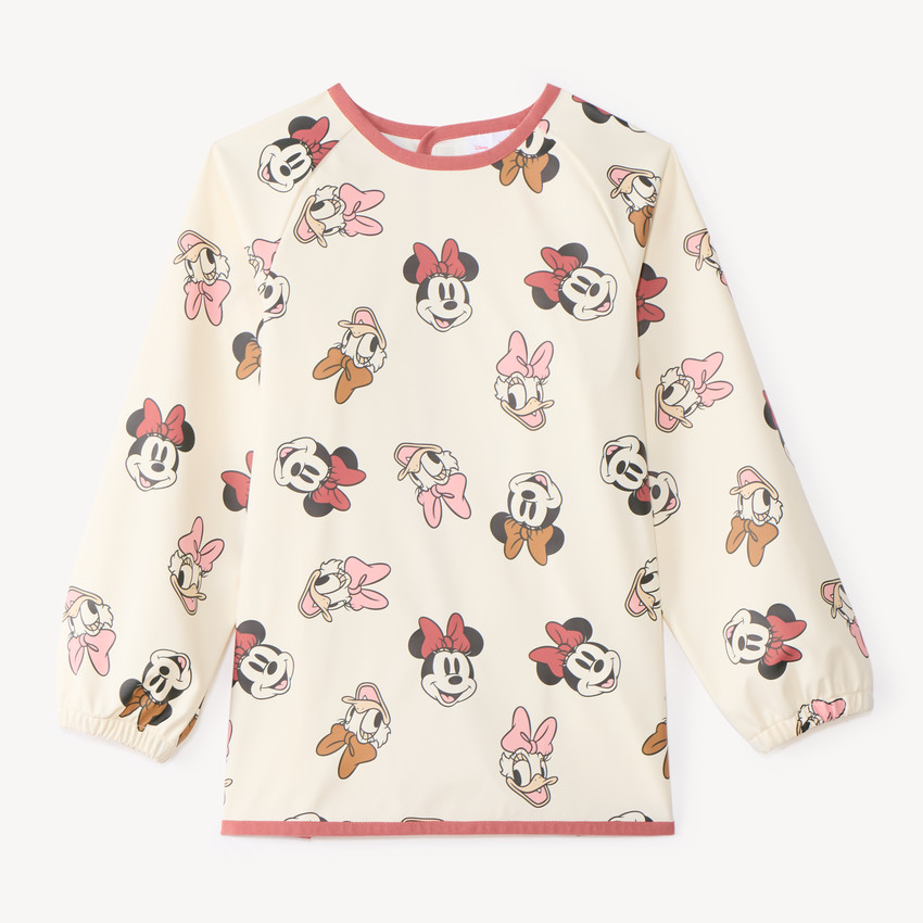 Delantal de pintura niña estampado de Minnie y Daisy 