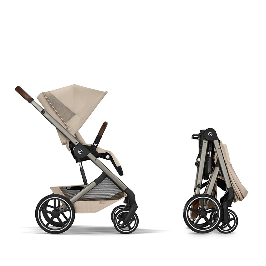 Poussette Duo Balios S Lux 2026 + Nacelle Pliable Almond Beige 