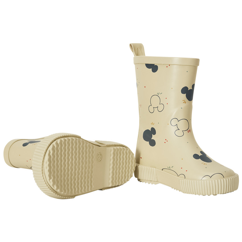 Botas de agua de goma con estampado de Mickey Disney para bebé niño 