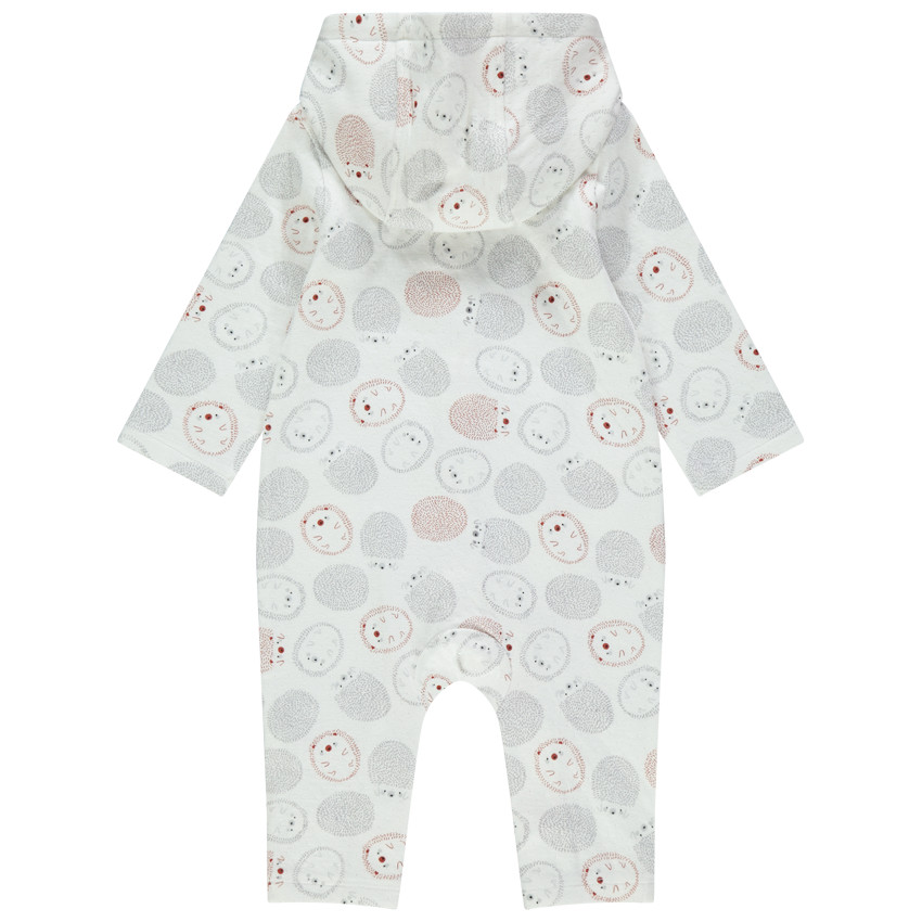 Combinaison longue à capuche imprimée hérissons 