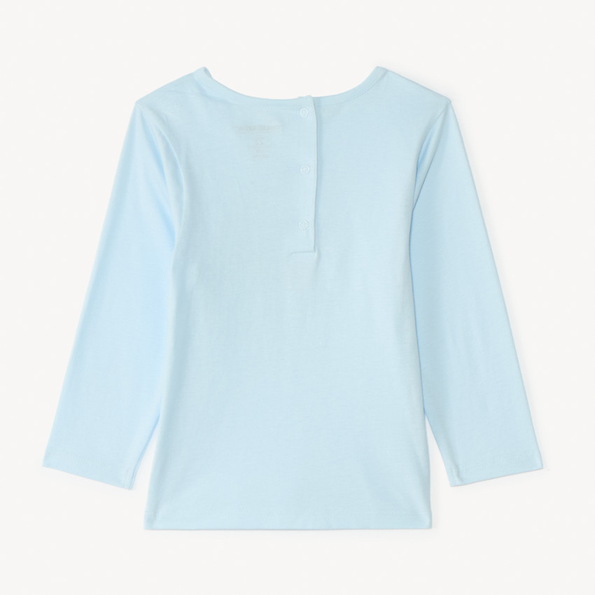 Conjunto de pijama largo de jersey estampado para niña. 