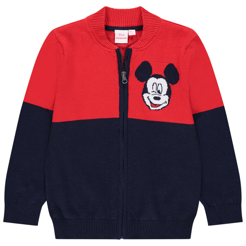 Chaqueta en punto con cremallera motif Mickey Disney 