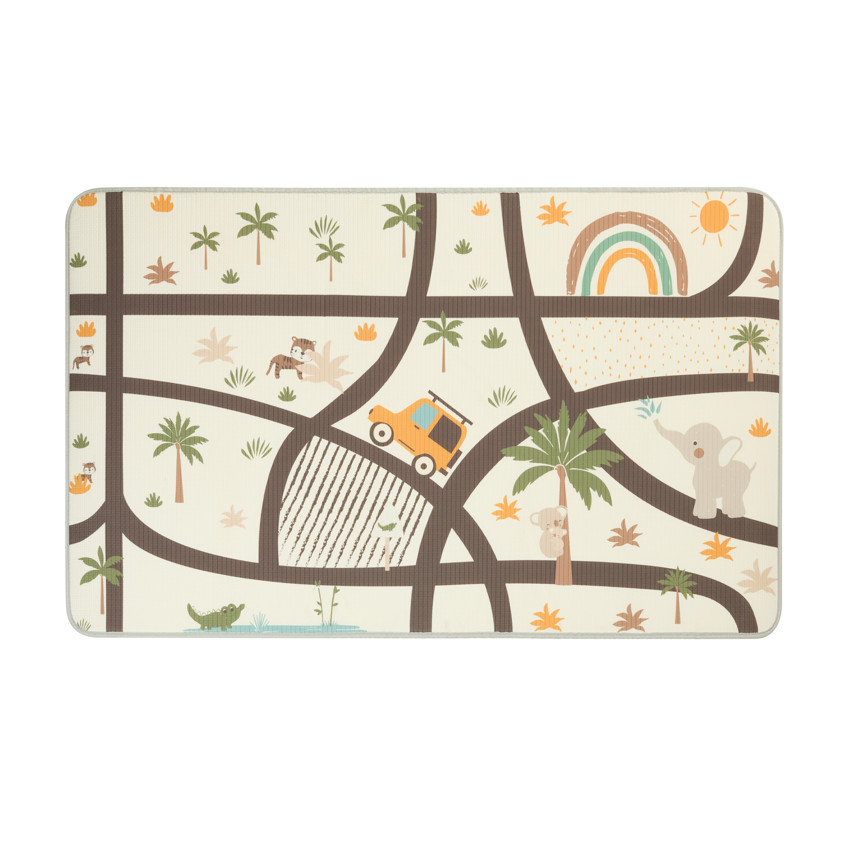 Tapis de juego reversible de espuma savana/circuito 