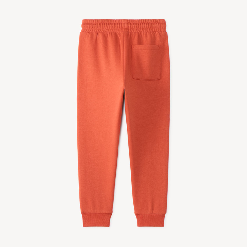 Pantalón de chándal de felpa liso para niño 