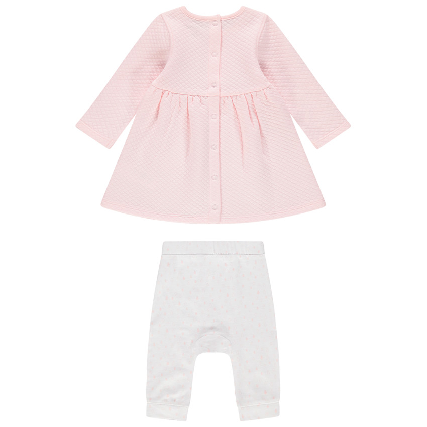 Conjunto con túnica de manga larga y leggings estampados 