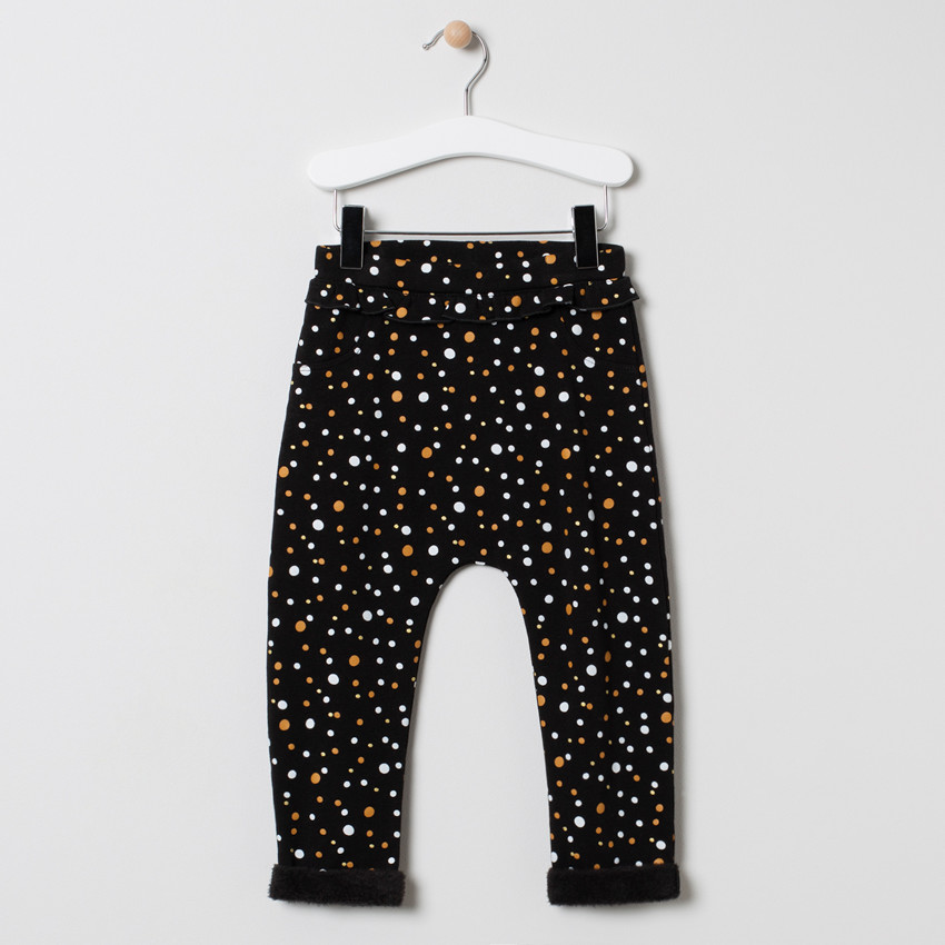 Jogging bi-matière à détails brodés et pantalon imprimé 