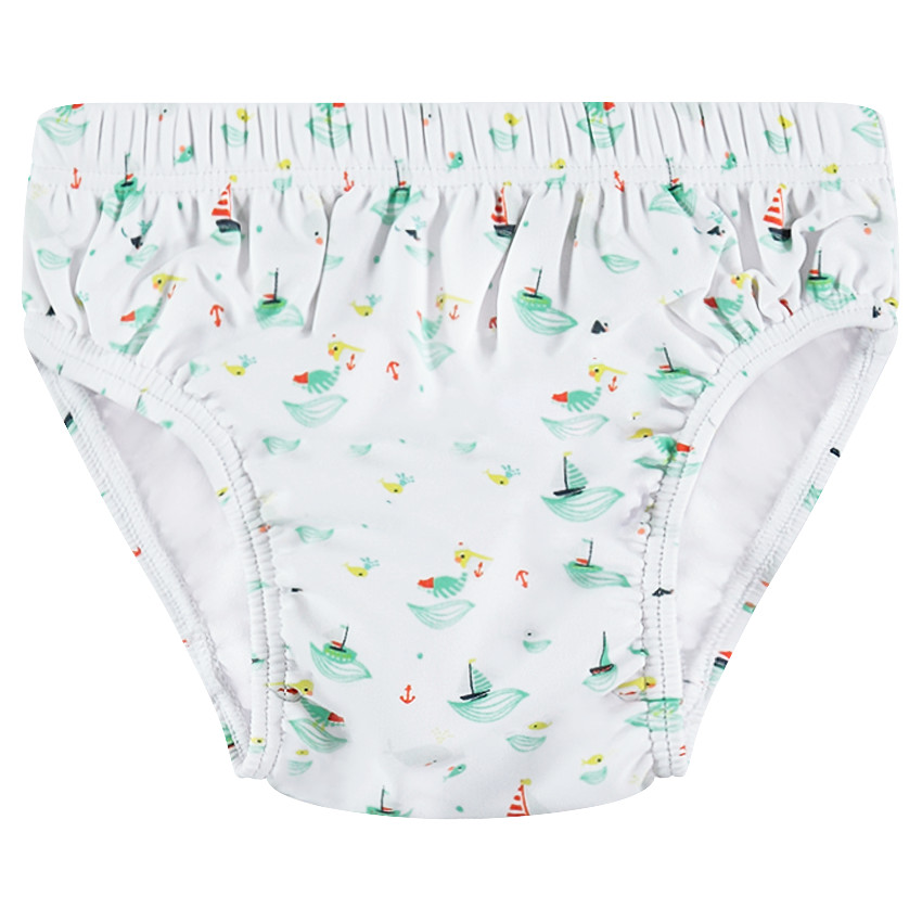 Bañador tipo slip para pañal con estampado all-over 