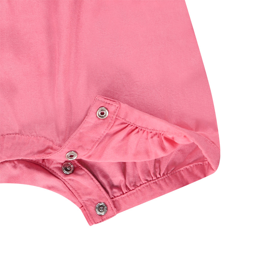 Conjunto de 2 piezas con peto corto para bebé niña 