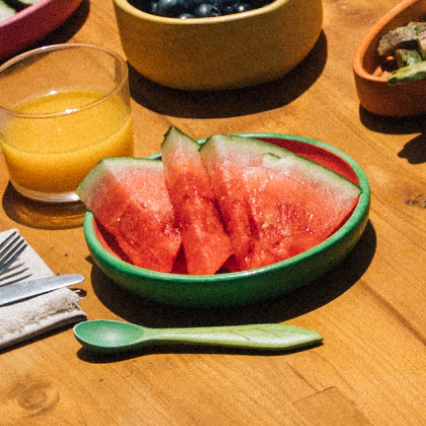 Vajilla infantil plato + cuchara Wally the Watermelon 