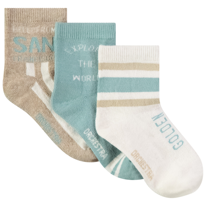 Pack de 3 pares de calcetines fantasía para niño 