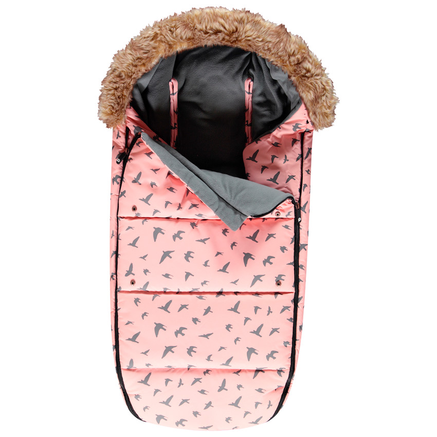 Saco cubrepies polar Birds Rosa 