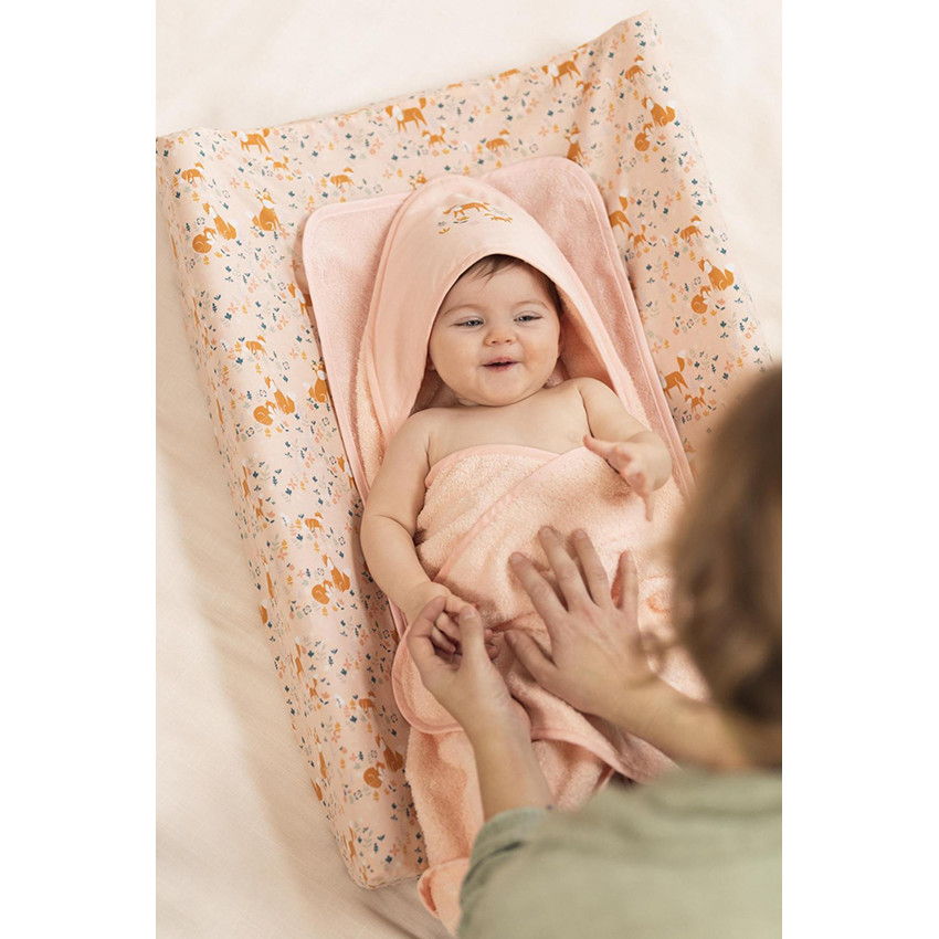 Conjunto de baño capa y manopla - Forêt enchantée 