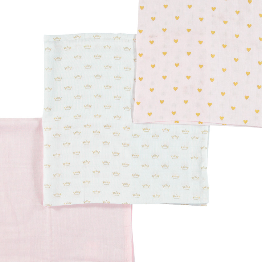 Pack de 3 muselinas estampado fantasía 