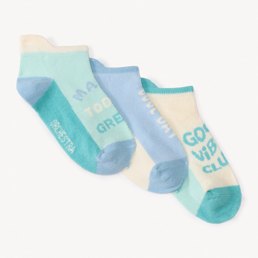 Lote de 3 pares de calcetines divertidos para niño 