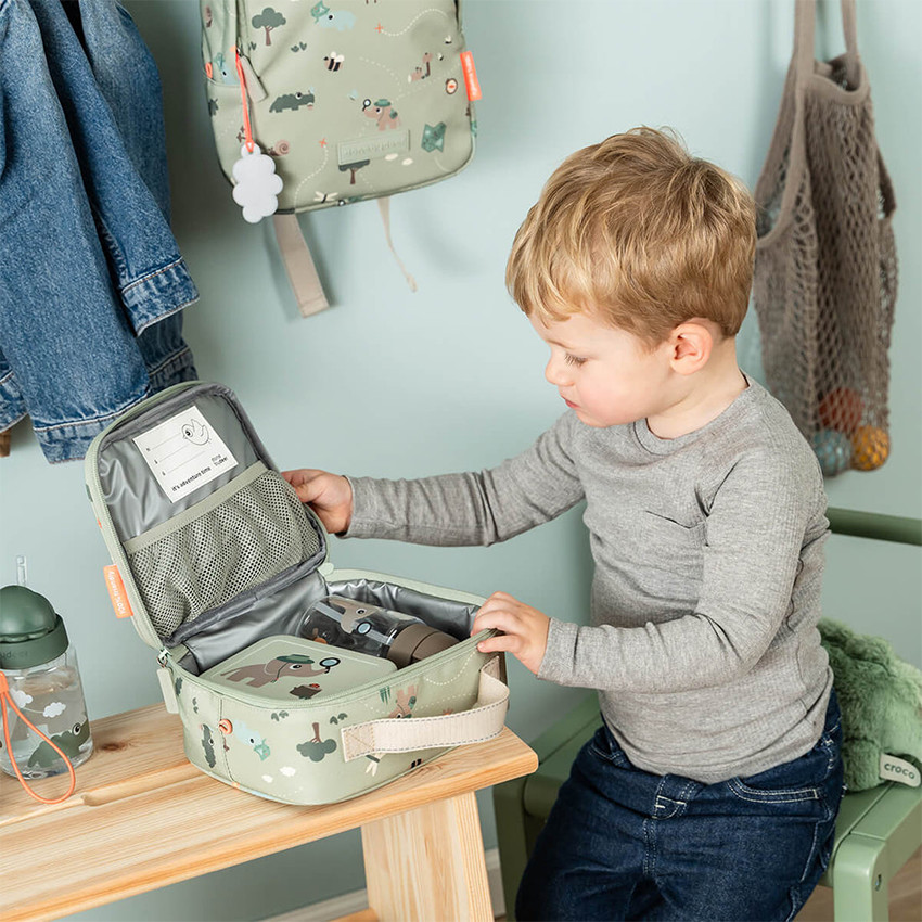 Snackbox avec piques snack Tiny Trails Vert 