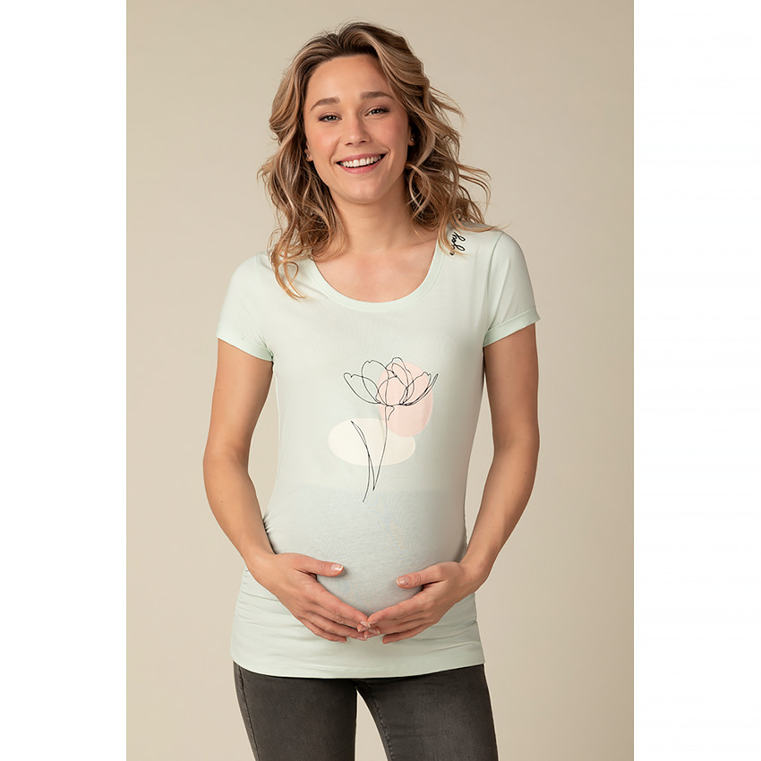 T-shirt de grossesse manches courtes printé  