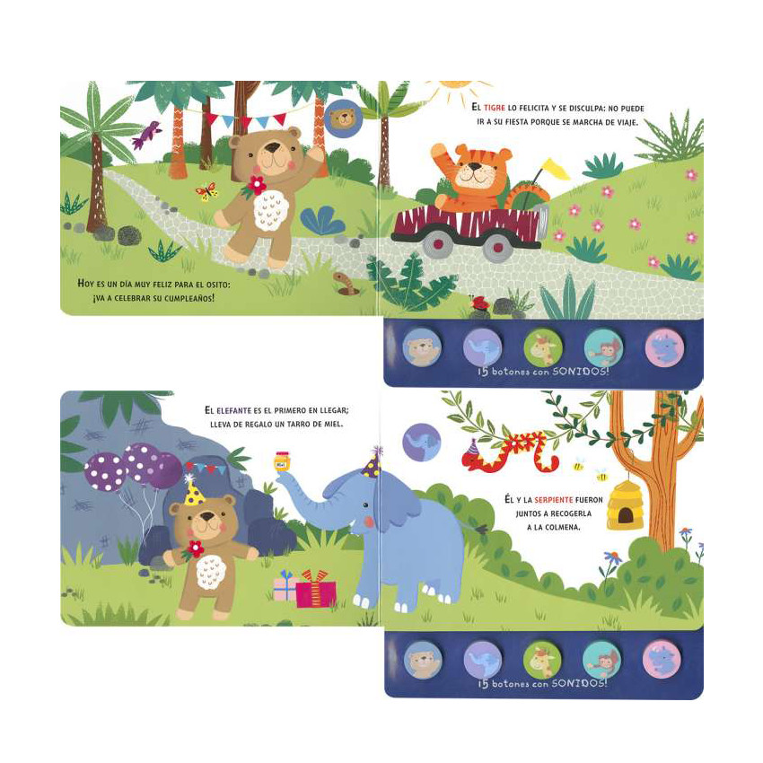 Libro con sonidos El cumpleaños +36M 