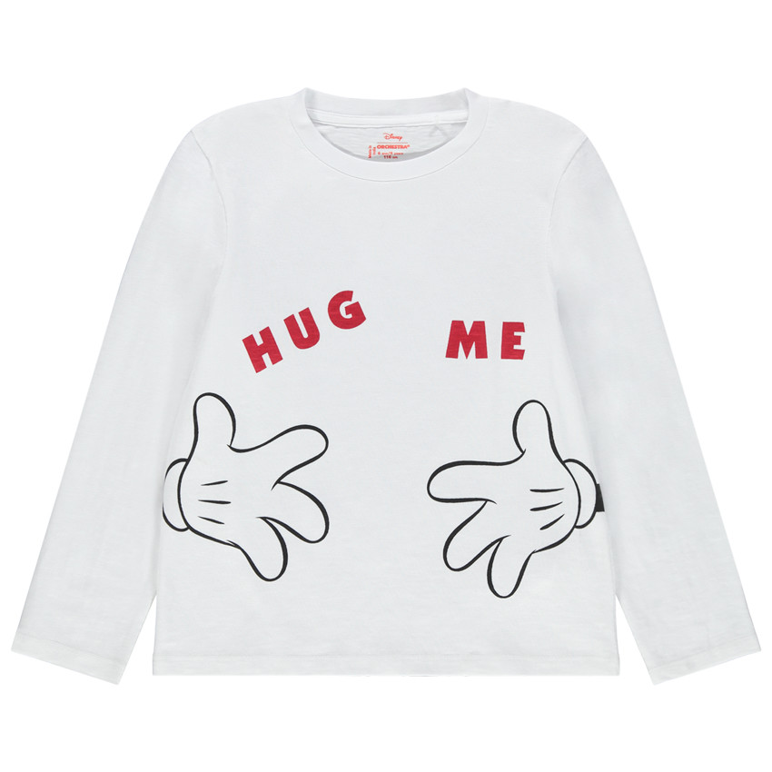 Camiseta de manga larga de algodón bio estampada Mickey Disney  Additional Camiseta de manga larga de algodón bio estampada Mickey Disney