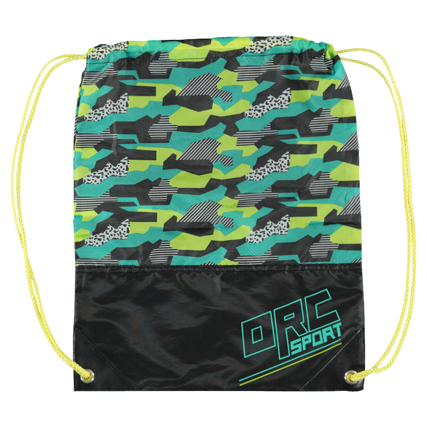 Bolso tipo saco con estampado de camuflaje 