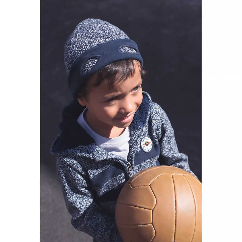 Gorro de punto con efecto de máscara 