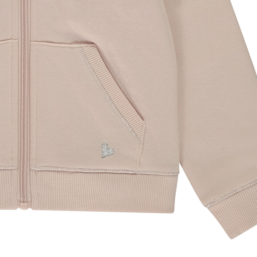 Sudadera con capucha de felpa lisa para niña  Additional Sudadera con capucha de felpa lisa para niña