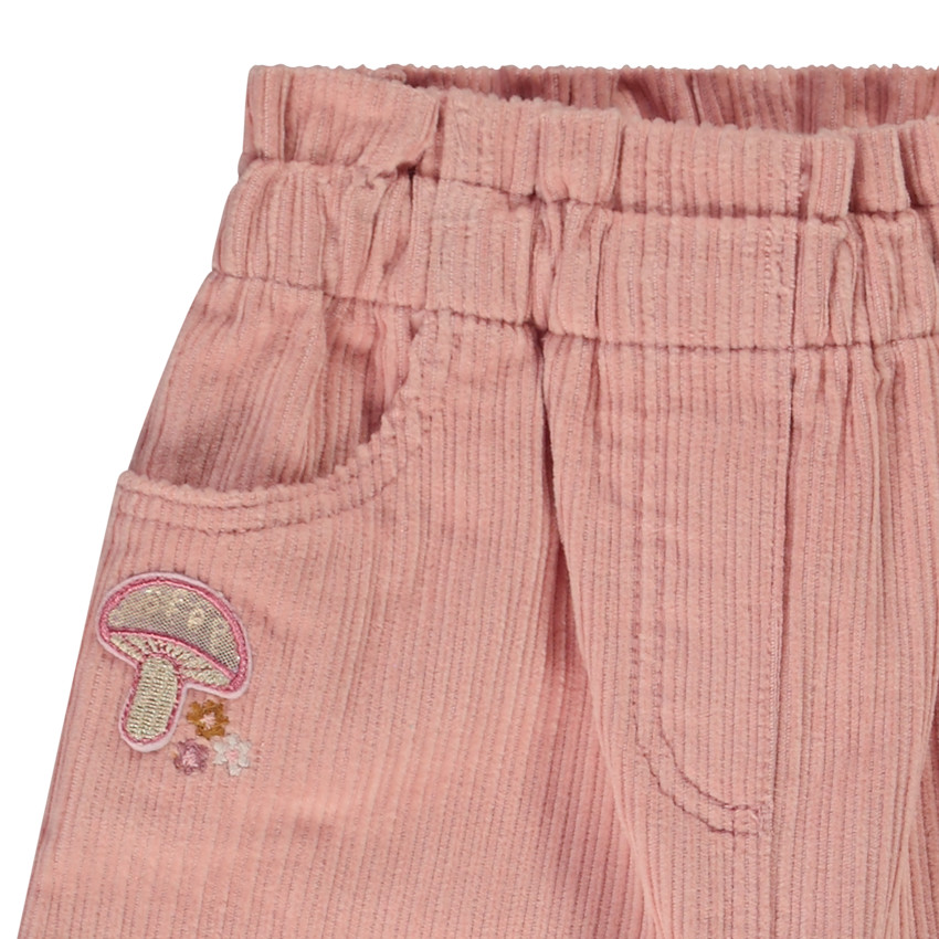 Pantalon large en velours côtelé pour bébé fille 