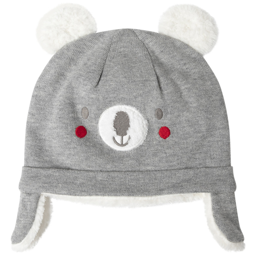 Gorro de punto motivo oso forro de sherpa  Additional Gorro de punto motivo oso forro de sherpa