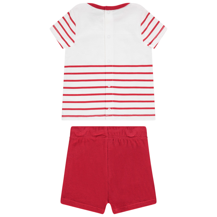 Conjunto de camiseta de Mickey Disney y bermudas tipo chándal 