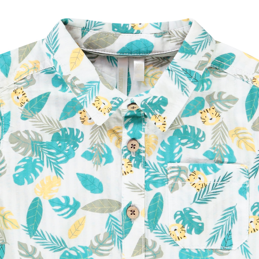 Ensemble chemise manches courtes imprimé jungle + bermuda pour bébé garçon  Additional Ensemble chemise manches courtes imprimé jungle + bermuda pour bébé garçon