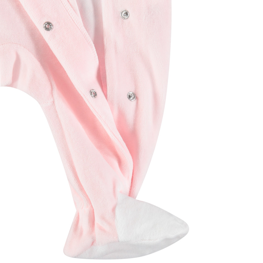 Pijama de terciopelo rosa con dibujo de nube   Additional Pijama de terciopelo rosa con dibujo de nube