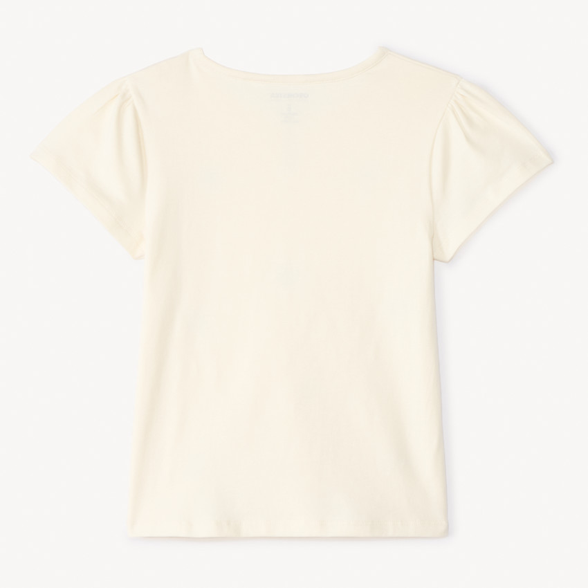 Camiseta de manga corta con strass para niña 